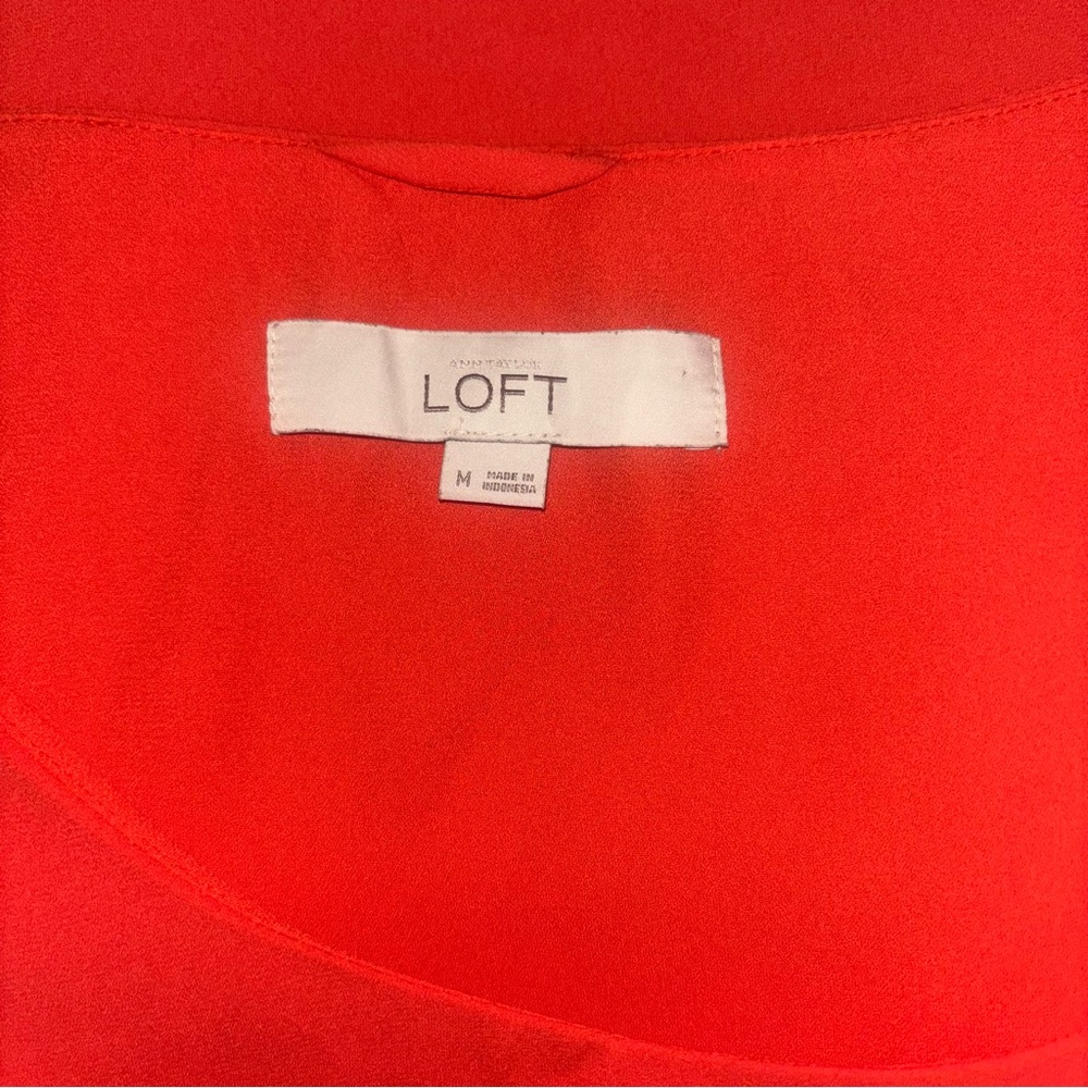 LOFT Red Sleeveless Dress - Picture 5 of 5